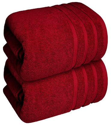Cozy cotton bath towels with superior absorbency